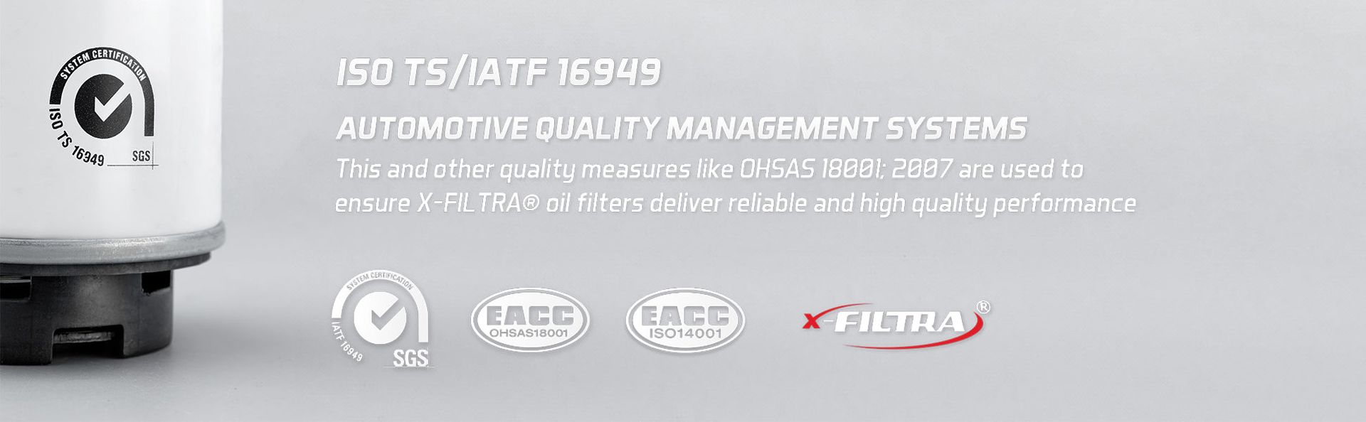 IATF 16949 / OHSAS 18001:2007 QUALITY MANAGEMENT CERTIFIED