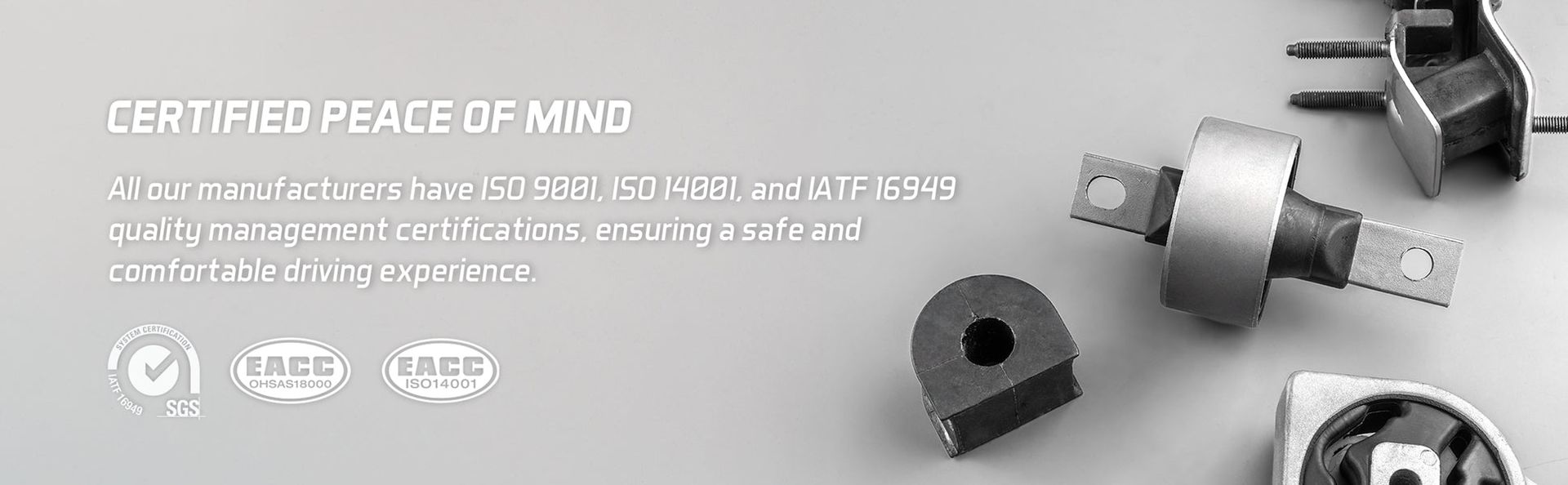 ENGINE MOUNT GTE6017, SUSPENSION BUSHING GTR4283, ENGINE MOUNT GTE7331, SUSPENSION BUSHING GTR6036