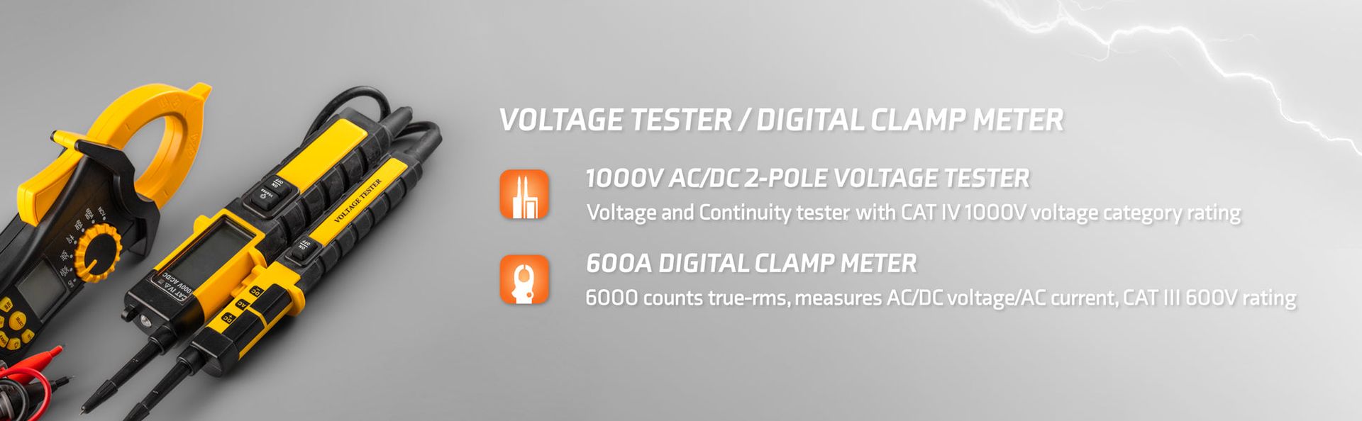 VOLTAGE TESTER, DIGITAL CLAMP METER